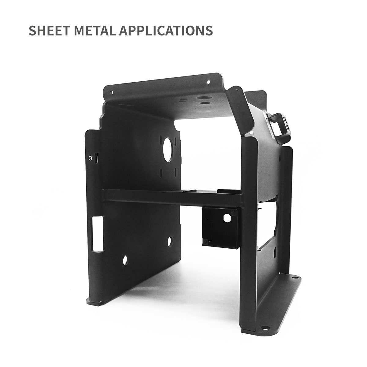 Base di telaio pesante con grande capacità di contenitore metallico con binario DIN