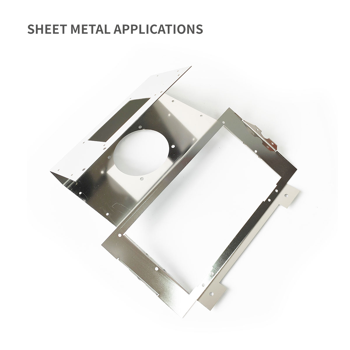 Staffa di montaggio in acciaio inossidabile in metallo in acciaio inossidabile incluso motore