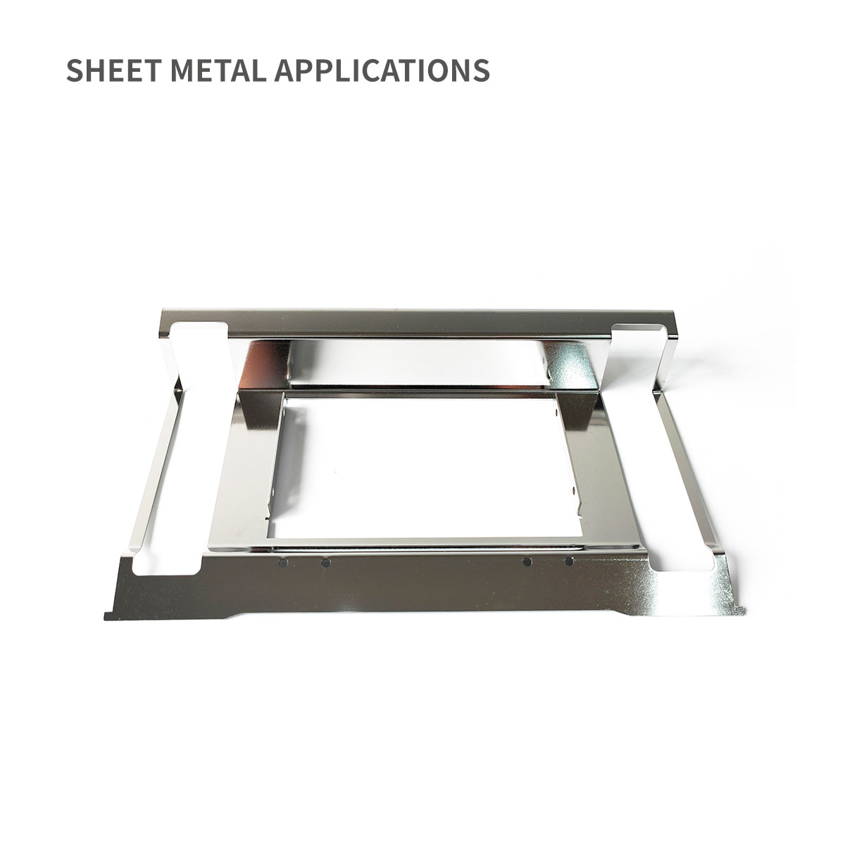 Vassoio di montaggio in acciaio inossidabile di metallo montato a parete