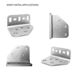 Staffa di montaggio ad alta resistenza per recinto metallico