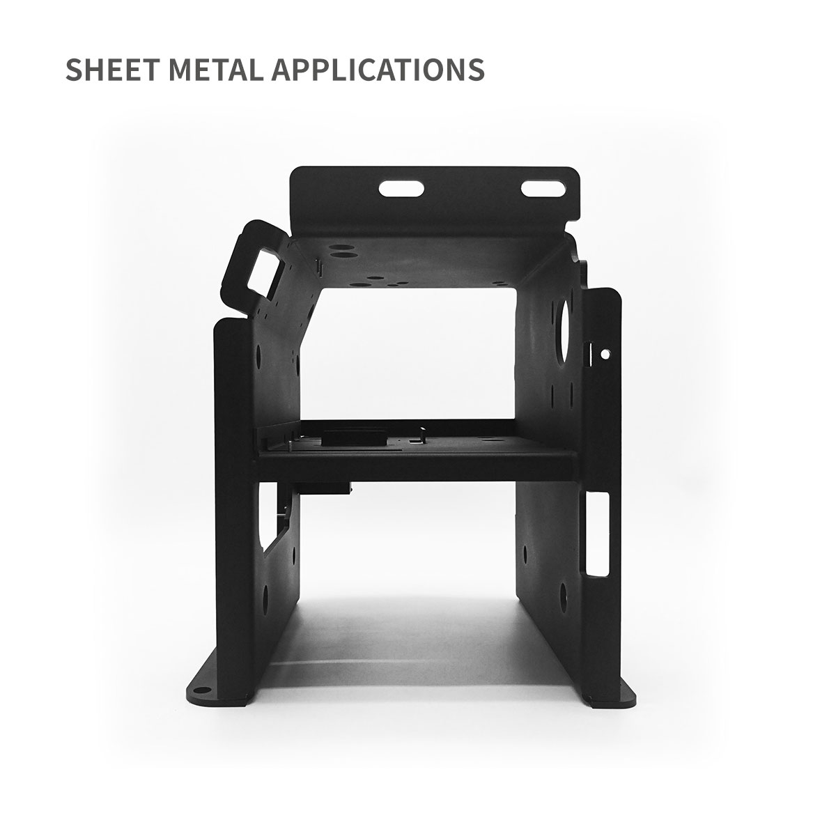 Base di telaio pesante con grande capacità di contenitore metallico con binario DIN