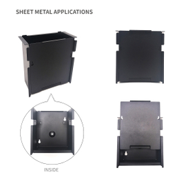 Box di alimentazione classica con copertura per involucro in metallo isolato